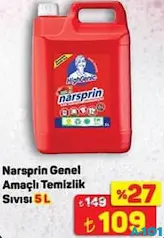NARSPRİN GENEL AMAÇLI TEMİZLİK SIVISI 5 L